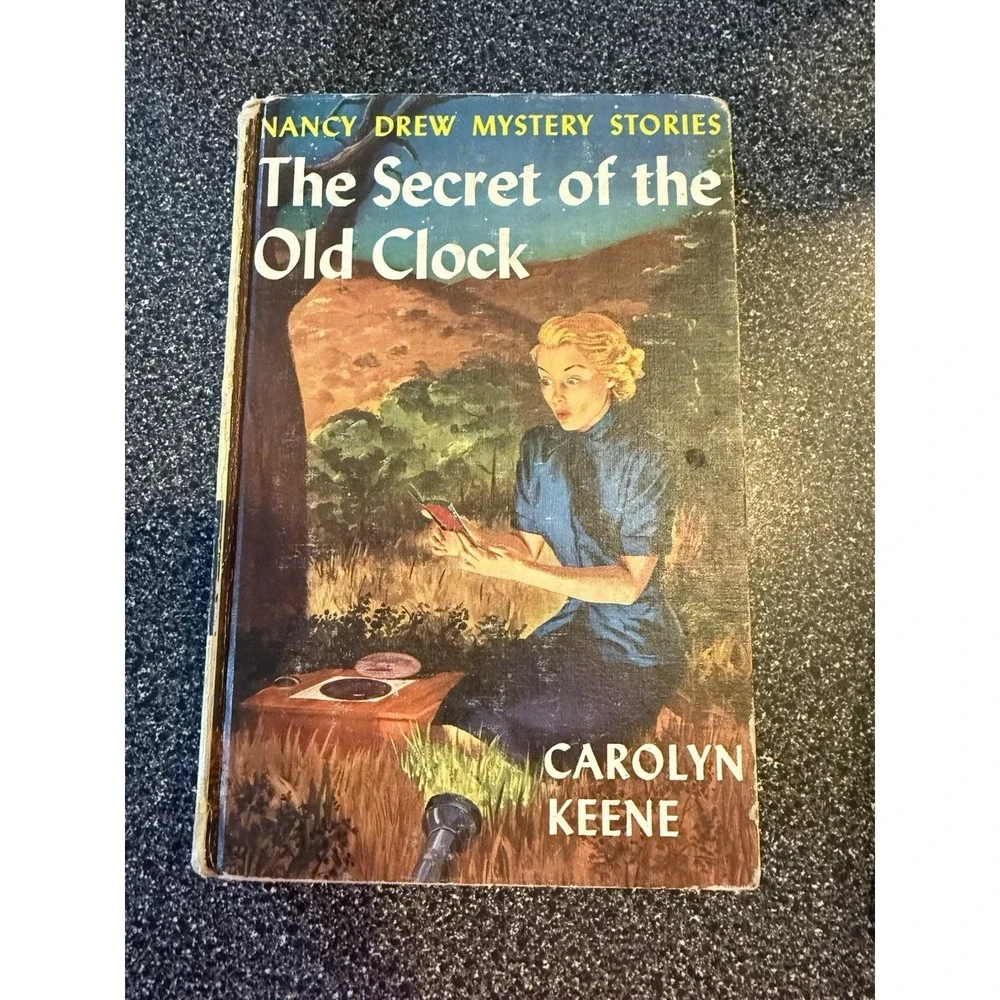 Nancy‎ Drew Lot (3) Vintage Books Numbers 1,4 & 39 Mystery Of Clock/Puppet/Lilac